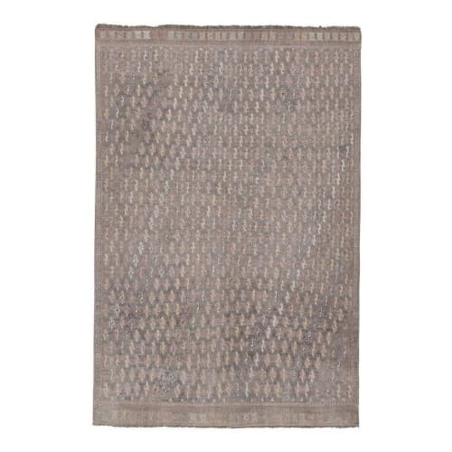 Handwoven Diamond Pattern Kilim Rug Turkish Mid Centur | Area Rug in Rugs by Vintage Pillows Store. Item made of cotton