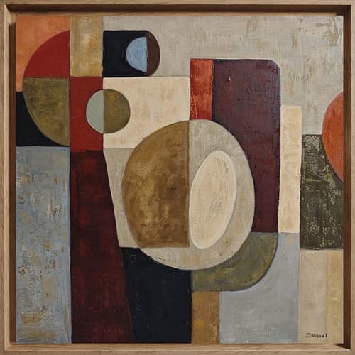 Totem | Oil And Acrylic Painting in Paintings by Sophie DUMONT.. Item made of canvas compatible with contemporary style