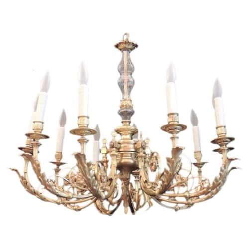 Alan Mizrahi QZ5050 Louis XVI Bronze | Chandeliers by Alan Mizrahi Lighting Design