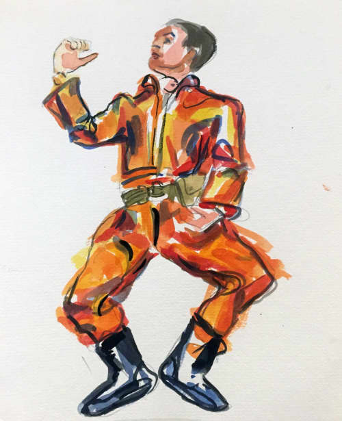Kick Your Heels | Watercolor Painting in Paintings by Eric Farache Artist