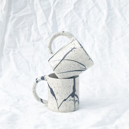 Combo Mug in Black | Drinkware by btw Ceramics. Item composed of ceramic