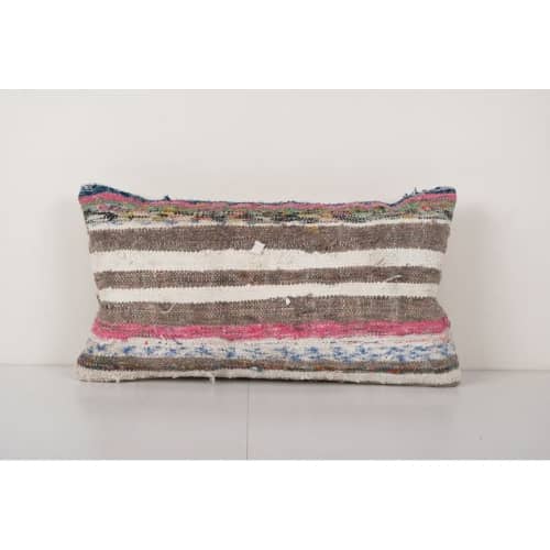 Traditional Turkish Decorative Kilim Pillow, Anatolian Strip | Cushion in Pillows by Vintage Pillows Store