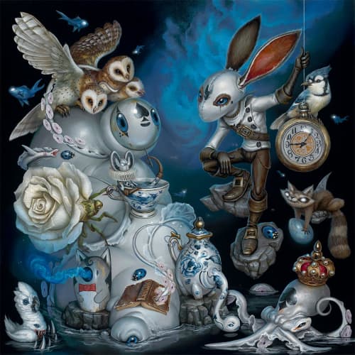 "Into the Well" | Prints in Paintings by Greg "CRAOLA" Simkins