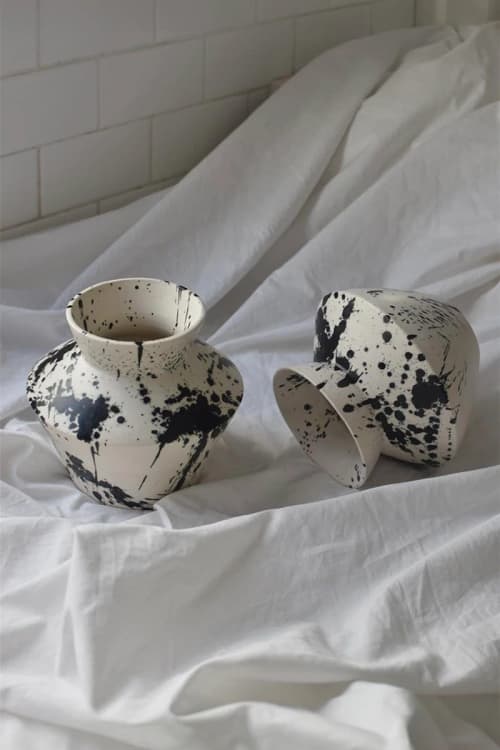 Rock Decorative Ceramic Vase I | Vases & Vessels by OWO Ceramics. Item composed of ceramic