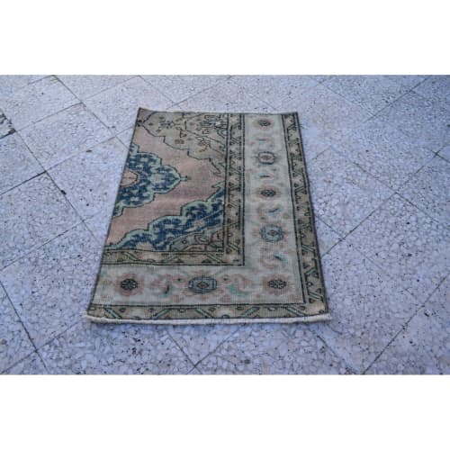 26'' X 35'' Old Traditional Turkish Carpet Oriental Hand | Area Rug in Rugs by Vintage Pillows Store. Item composed of fabric