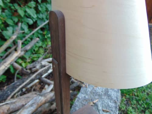 DRAPÉ Table Lamp | Lamps by VANDENHEEDE FURNITURE-ART-DESIGN. Item composed of wood & linen compatible with boho and contemporary style