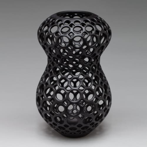 Yvette Pierced Tabletop Sculpture, Femme Collection | Ornament in Decorative Objects by Lynne Meade. Item composed of ceramic