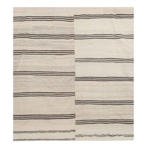 Vintage Wool Early 20th Century Oversized Gabbeh Kilim Rug | Area Rug in Rugs by Vintage Pillows Store. Item composed of wool & fiber