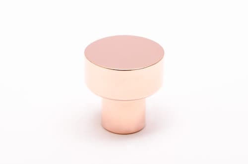 Dot 18 Polished Copper Knob | Hardware by Windborne Studios. Item made of copper