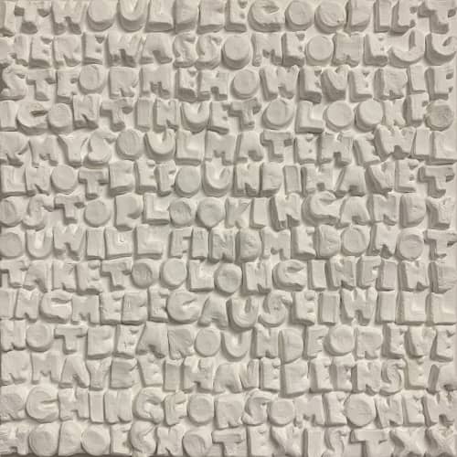 It Would Be Good 10"x10" | Mixed Media in Paintings by Emeline Tate. Item composed of canvas & synthetic