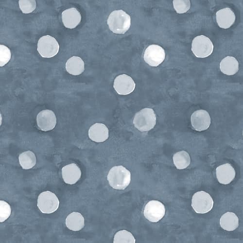 Polka, Indigo | Fabric in Linens & Bedding by Philomela Textiles & Wallpaper. Item made of linen