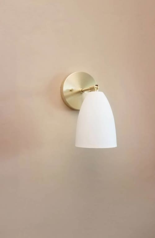 Straight Arm Wall Sconce - Industrial Decor Light - Matte | Sconces by Retro Steam Works. Item composed of metal in industrial or modern style