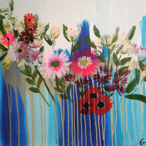 Can't Deny | Oil And Acrylic Painting in Paintings by Colleen Sandland Beatnik. Item made of canvas with synthetic
