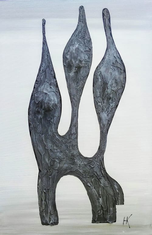 "Perfection does not exist. You - do!" | Oil And Acrylic Painting in Paintings by Natasha Kanevski. Item made of canvas compatible with minimalism and contemporary style