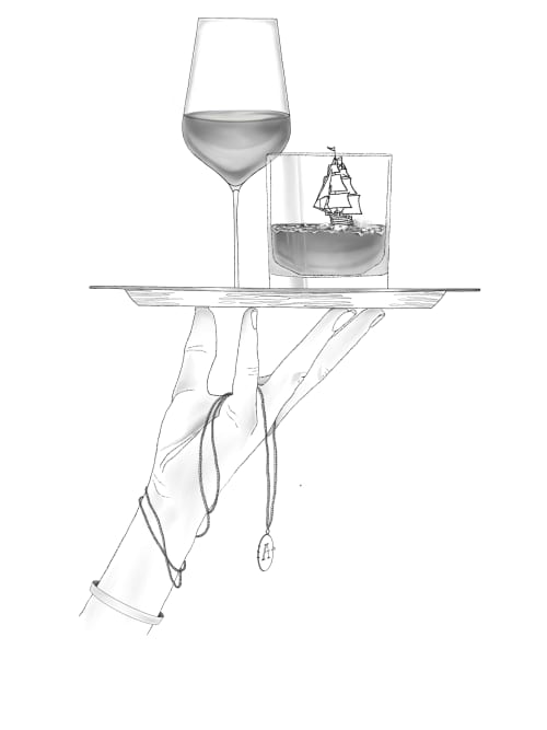 Brandy Graphic Sketch by Carolyn McGlennon Wescover Paintings