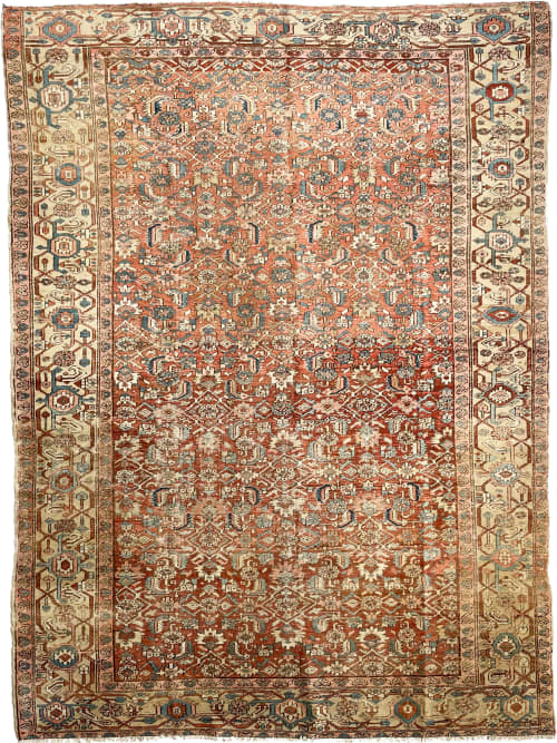 TRULY AMAZING Antique Rug with Iconic Design but FASCINATING | Area Rug in Rugs by The Loom House. Item composed of cotton