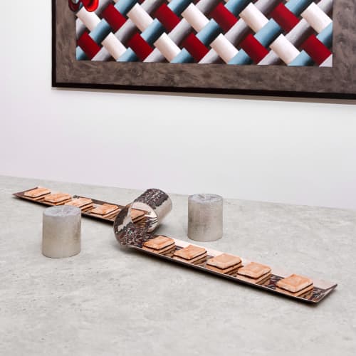 Tsunami Center Wave | Serving Tray in Serveware by Rikan