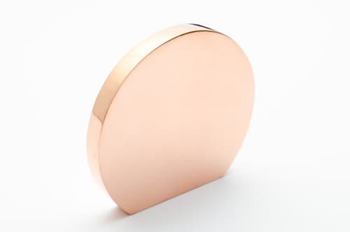 Globe 50 Polished Copper | Knob in Hardware by Windborne Studios. Item made of copper