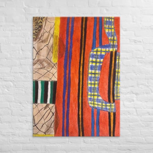 Canvas Print - Palestine's Resilience - Geometric Abstract | Work by Eman's Gallery