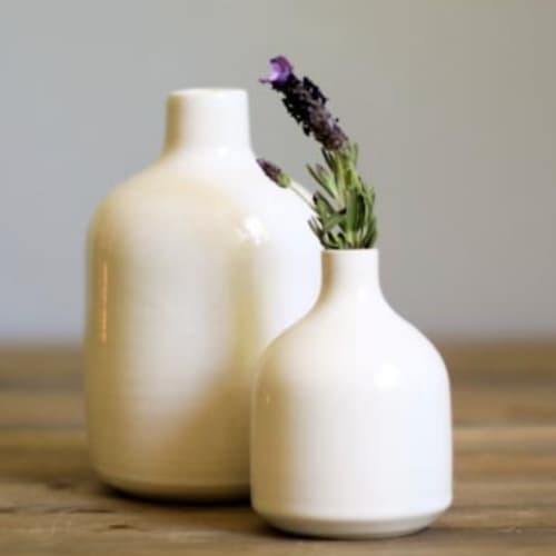 Ritual Bud Vase - Piedra Blanca Collection | Vases & Vessels by Ritual Ceramics Studio