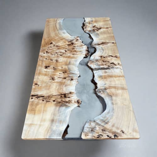 Clear Epoxy Coffee Table | Tables by Ironscustomwood. Item composed of wood