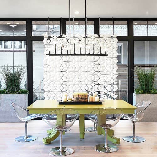 Facet hanging room divider 204 x 226cm | Decorative Objects by Bloomming, Bas van Leeuwen & Mireille Meijs. Item made of synthetic