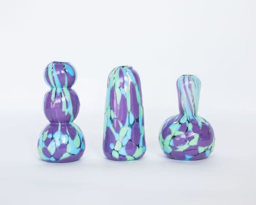 Glass Blown Space Girl Mini Vase | Vases & Vessels by Maria Ida Designs. Item composed of glass