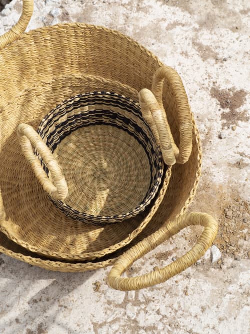 Taabi Baskets | Storage Basket in Storage by AKETEKETE. Item compatible with boho and country & farmhouse style