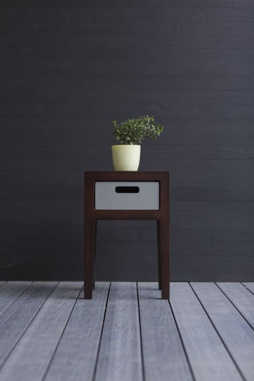 The Ranger | Side Table in Tables by ROMI. Item composed of oak wood compatible with minimalism and mid century modern style