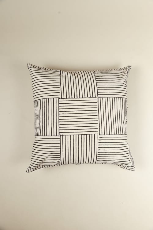 Desert Dunes Block Print Pillow | Pillows by Ninéh