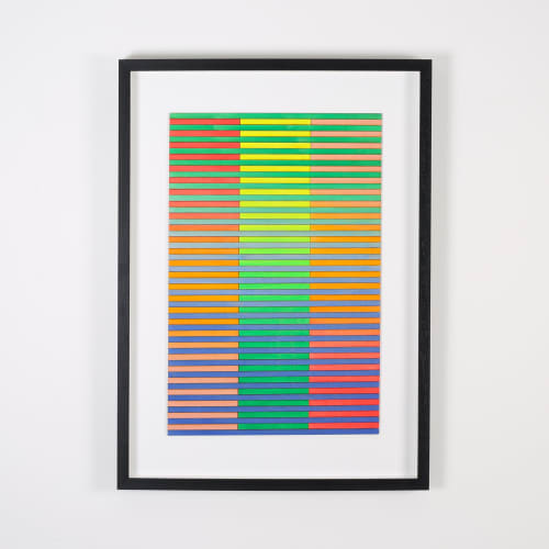 Ohio Stripe Colour Study Painting | Paintings by Amelia Coward