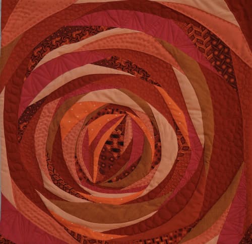 Protea Allegro ORIGINAL textile painting | Wall Hangings by Liberty Worth. Item composed of wood and fabric in contemporary or eclectic & maximalism style