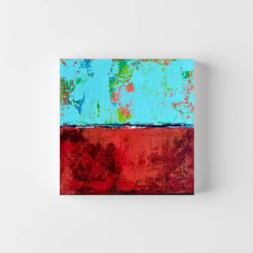ECHOES 010 - 20x20cm | Oil And Acrylic Painting in Paintings by Lara Spadetto Art