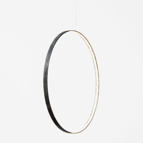 Portal Alpha | Chandeliers by Next Level Lighting. Item made of wood with copper