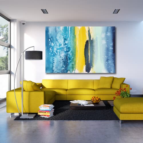 Follow the Sun | Prints by Brazen Edwards Artist. Item made of canvas with paper