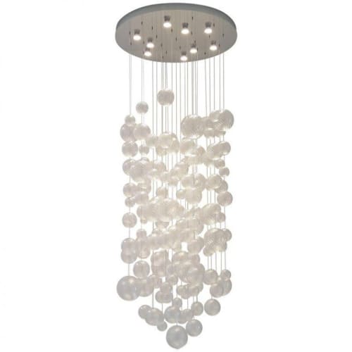 DV578 Emily Textured Murano Glass Pendant | Flush Mounts by Alan M