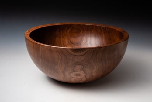 Black Walnut Bowl | Dinnerware by Louis Wallach Designs. Item made of walnut