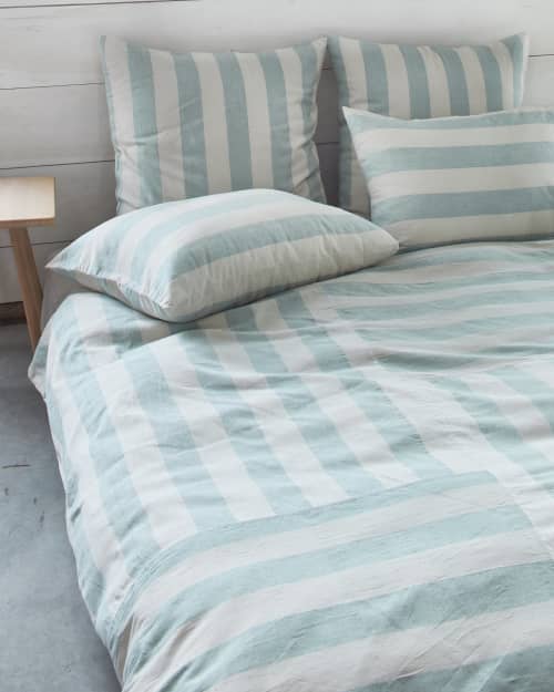 Maze Duvet Cover - Sky | Linens & Bedding by MINNA