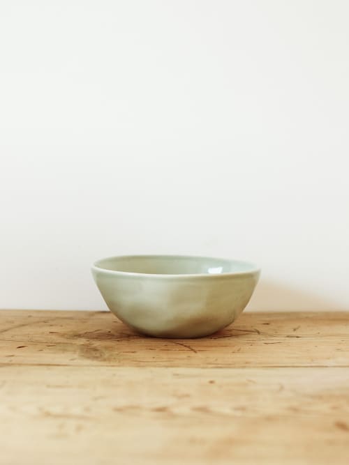 Set of 2 Everyday Bowls in Seaglass | Dinnerware by Barton Croft. Item made of stoneware compatible with country & farmhouse and japandi style