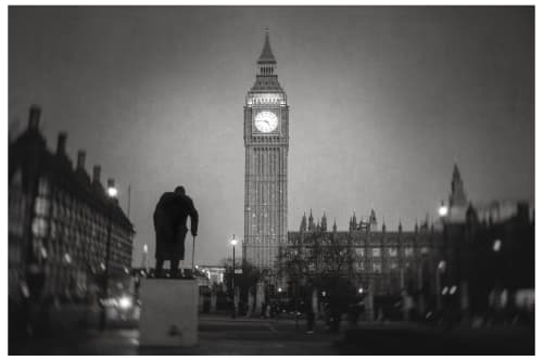 Churchill with Big Ben | Photography by Louise O'Gorman