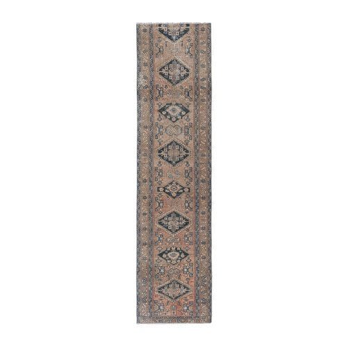 Vintage Anatolian Hand-Knotted Wool Runner Rug | Area Rug in Rugs by Vintage Pillows Store