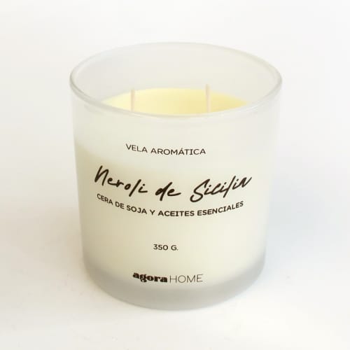 Neroli - Scented candle - Aromatic candle | Ornament in Decorative Objects by Agora Home. Item made of synthetic works with minimalism & contemporary style