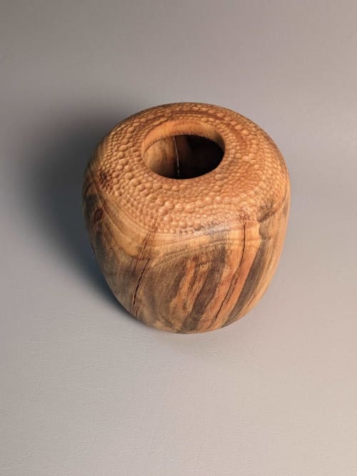 Spalted Birch Hollow Form 3 | Ornament in Decorative Objects by Wood Alchemist Studio. Item made of birch wood
