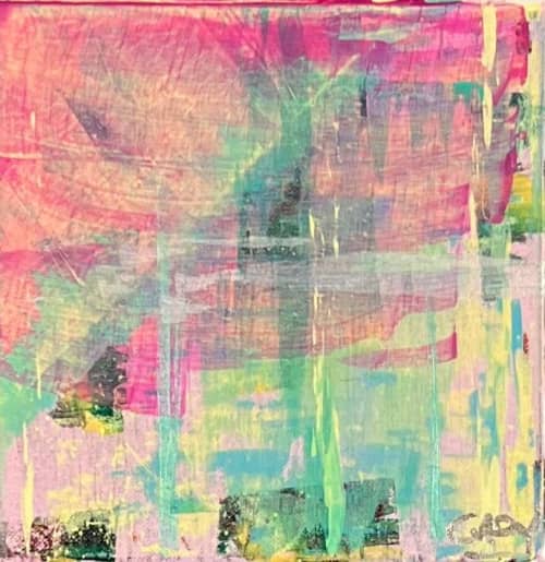 The Very First Fire (8"x8") | Mixed Media in Paintings by The Art Of Gary Gore