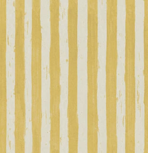 Cobra Stripe, Mustard | Fabric in Linens & Bedding by Philomela Textiles & Wallpaper. Item composed of cotton