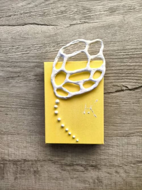 "Find peace in imperfection #2" | Wall Sculpture in Wall Hangings by Natasha Kanevski. Item composed of canvas in minimalism or contemporary style