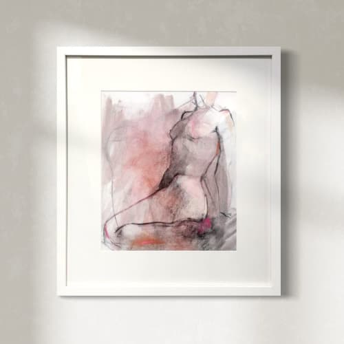 Shades of Pink | Drawings by Sorelle Gallery. Item made of paper