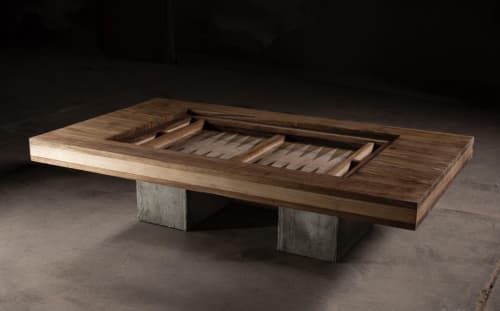 Parota Backgammon-Coffee Table | Tables by NO AGE FURNITURE STUDIO