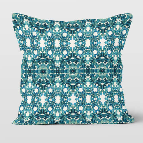 Emily Cotton Linen Throw Pillow | Pillows by Brandy Gibbs-Riley