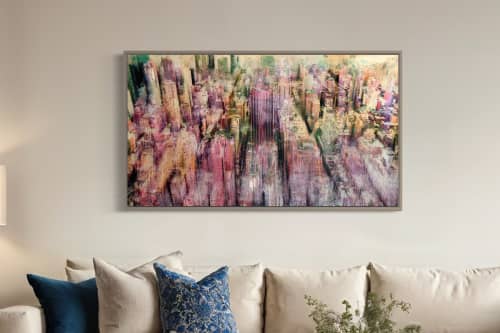 New York 59 – Cityscape Mixed Media Painting 100x56 | Paintings by Dario Moschetta